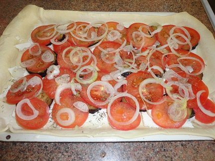 Быстрый овощной пирог
