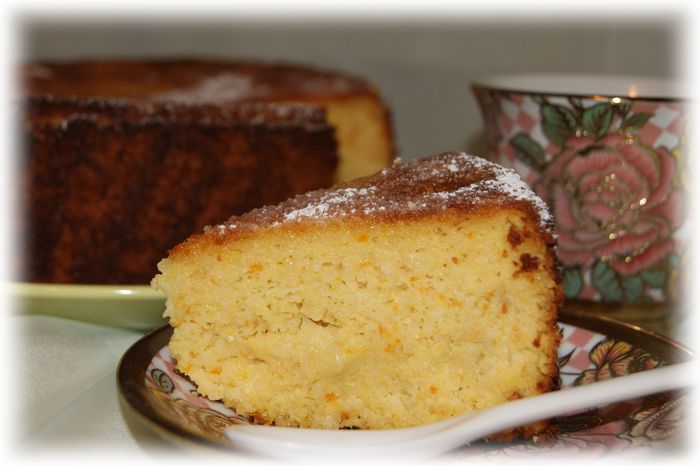 Апельсиновый кекс с миндальной мукой