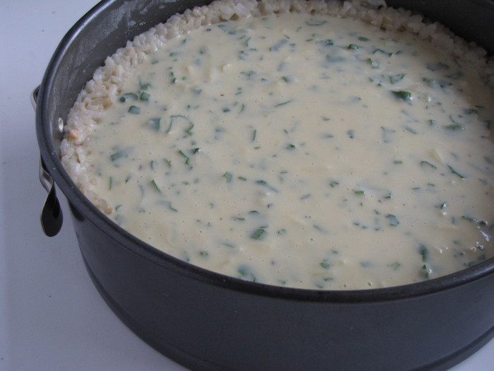 Сырный пирог из лосося