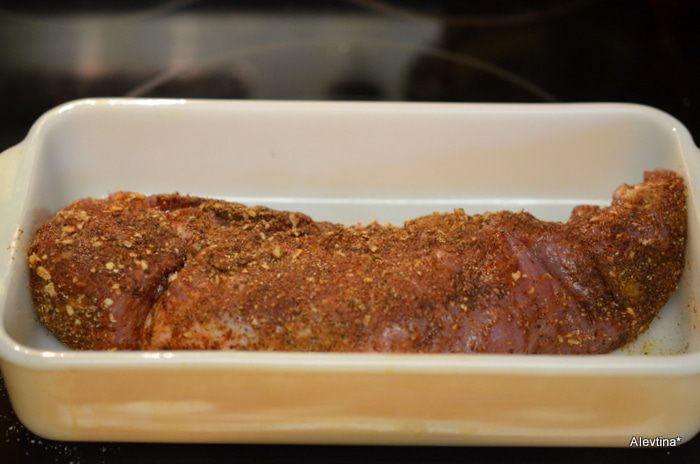 Свинина с яблочным соусом