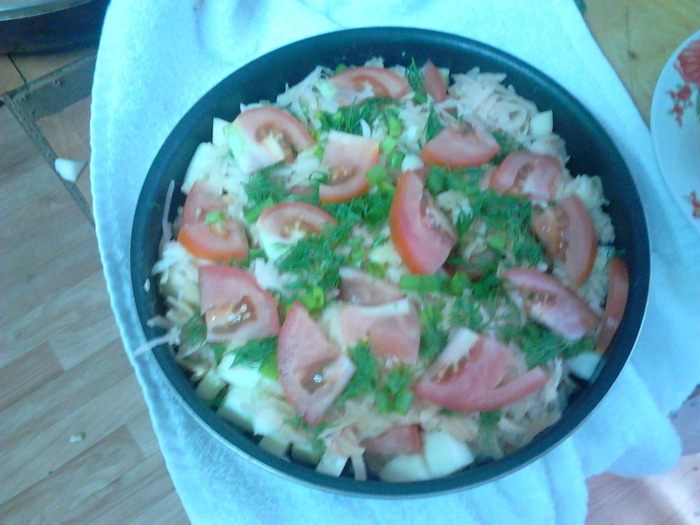 Запеканка с кабачком и хлебом