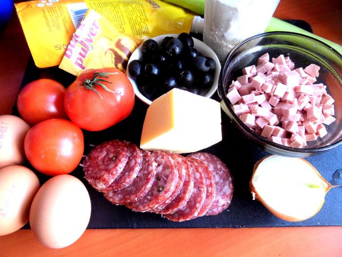 Пицца, приготовленная без духовки