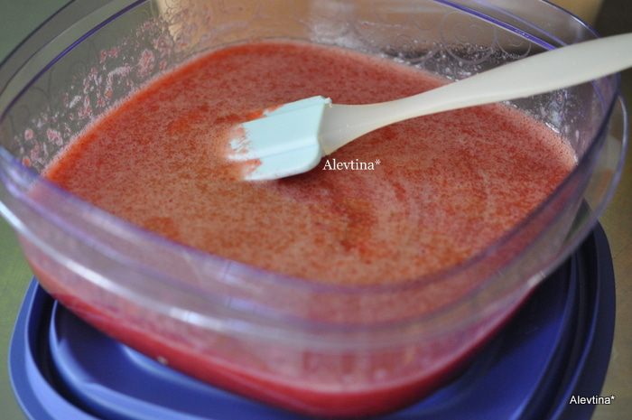 Клубничная гранита с водкой