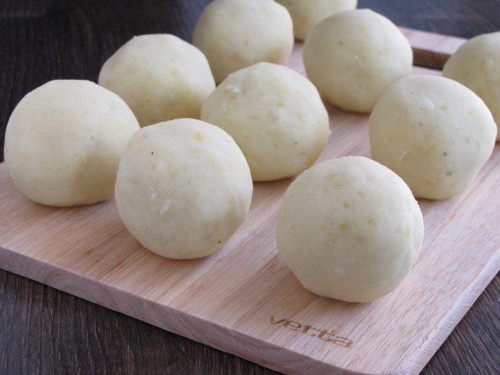 Картофельные зразы с капустой из духовки