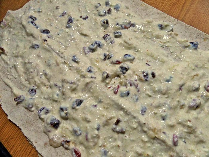 Пирог с творогом из лаваша