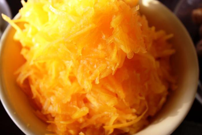 Запеканка с фаршем под тыквенной шубкой