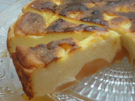 Творожная запеканка с яблоками