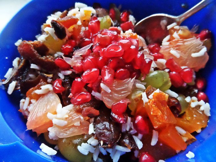 Фруктовый салат с арахисовым вкусом