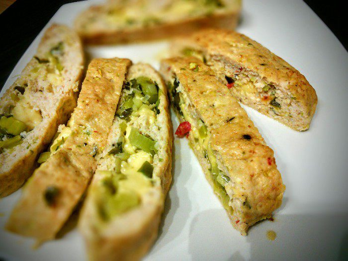 Куриная запеканка с цукини 