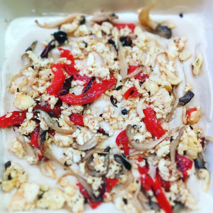 Лазанья с вешенками под соусом бешамель