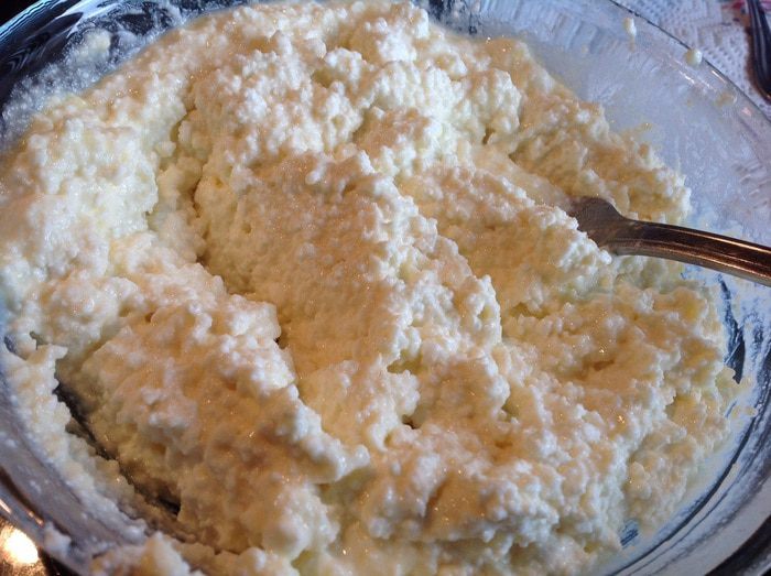 Пирог с творогом и грушами