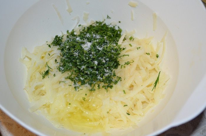 Лосось на картофельном дранике