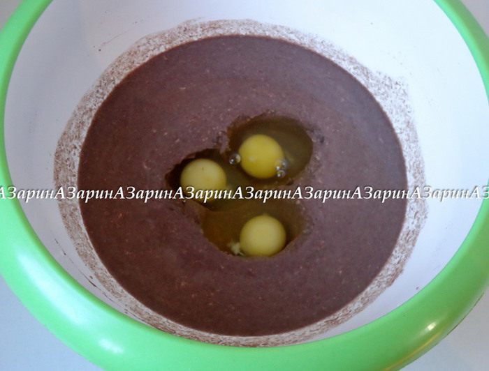Черемуховый блинный торт с вишневым соусом 