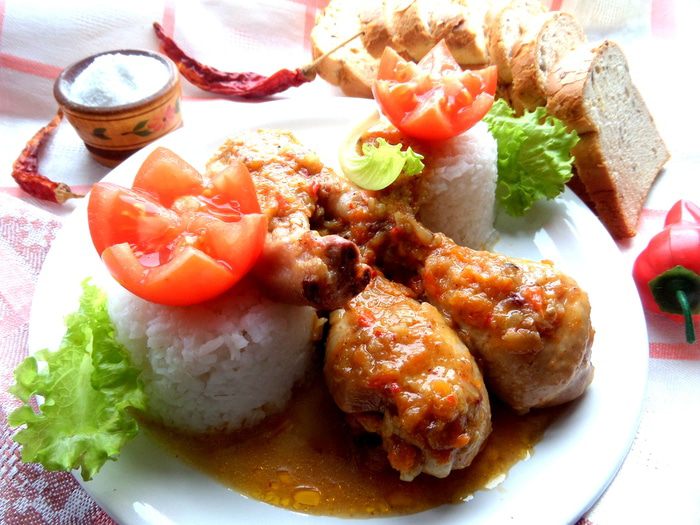 Куриные ножки в домашней аджике