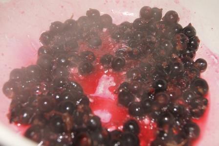 Панкейки творожные со смородиново-медовым соусом