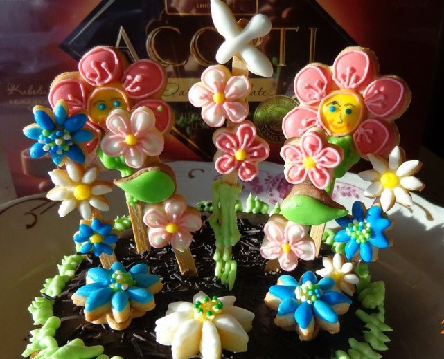 Кекс &amp;quot;Дарите женщинам цветы!&amp;quot;