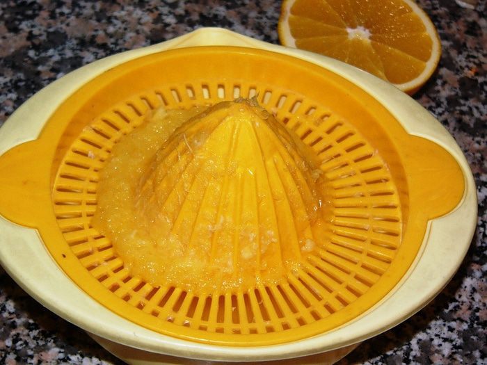 Сельдерей, тушенный в апельсиновом соке
