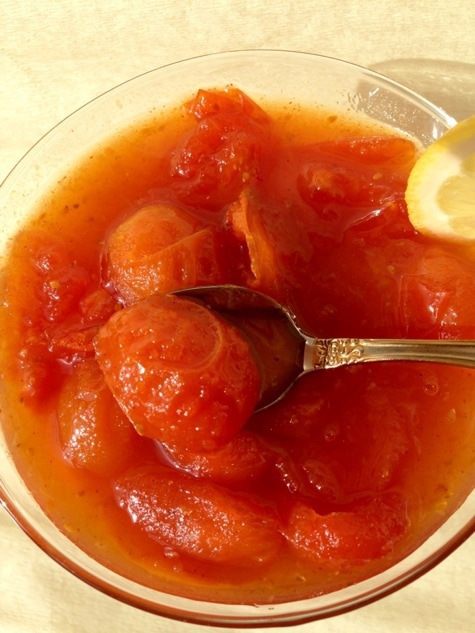 Закусочный чизкейк с джемом из помидоров черри