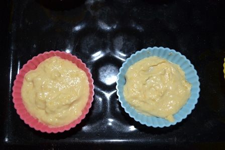 Тыквенные маффины с шоколадной начинкой