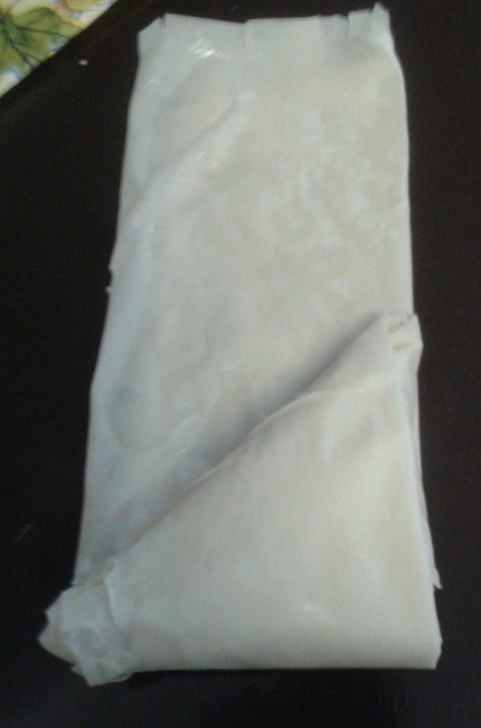 Конвертики из теста фило со шпинатом и картофелем