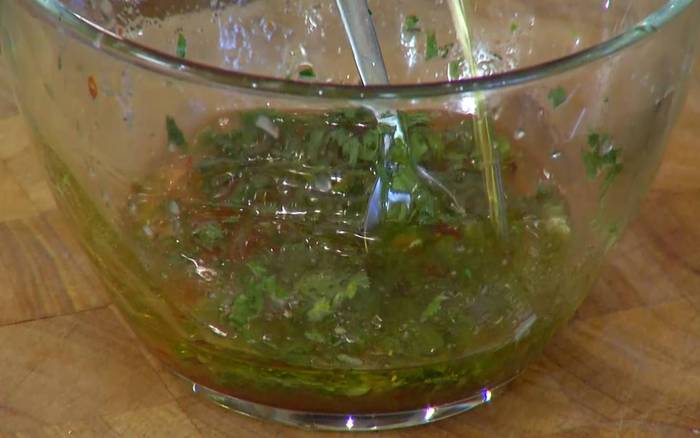 Салат с крабами и грейпфрутом
