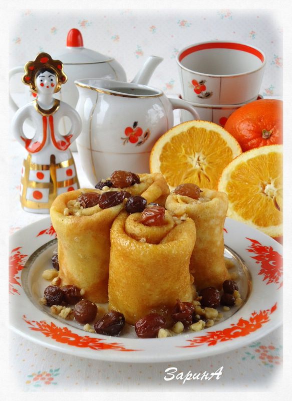 Тыквенные блины с апельсиновой цедрой