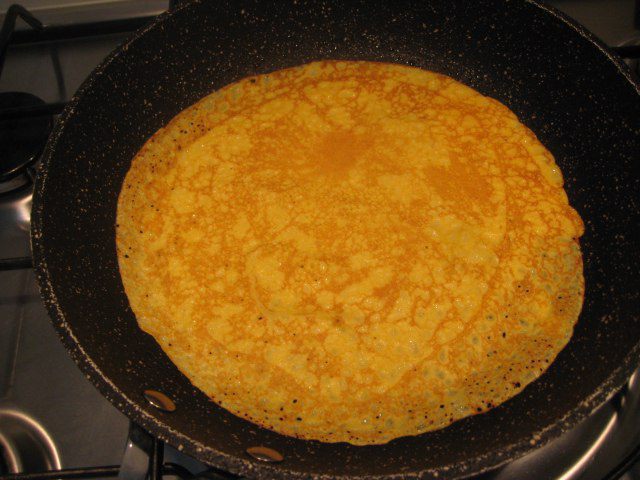 Тыквенные блины с мясом