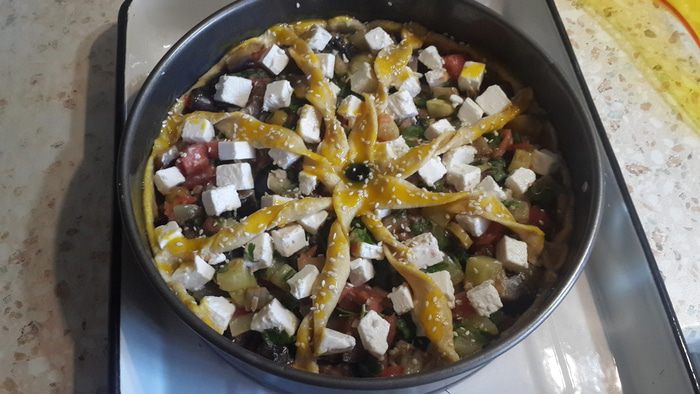 Средиземноморский овощной пирог