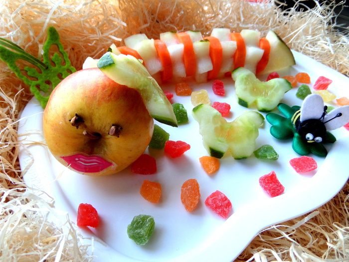 Фруктовый салат &amp;quot;Гусеничка&amp;quot;