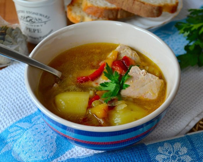 Легкий супчик &amp;quot;Тунец и картошка&amp;quot; (Zupetta di tonno e patate)