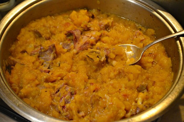 Тыква-кебаб с бараниной