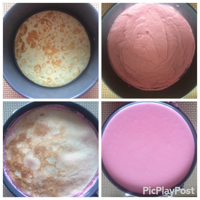 Блинный чизкейк со сливочно-рыбным муссом