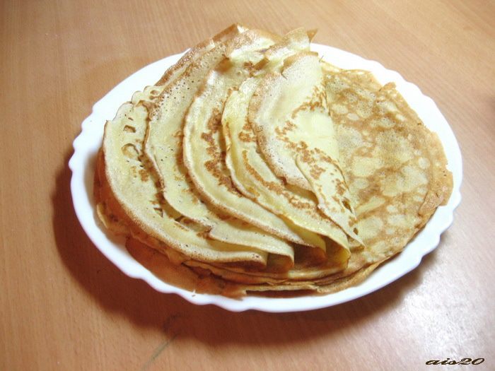 Печеночный блинный торт