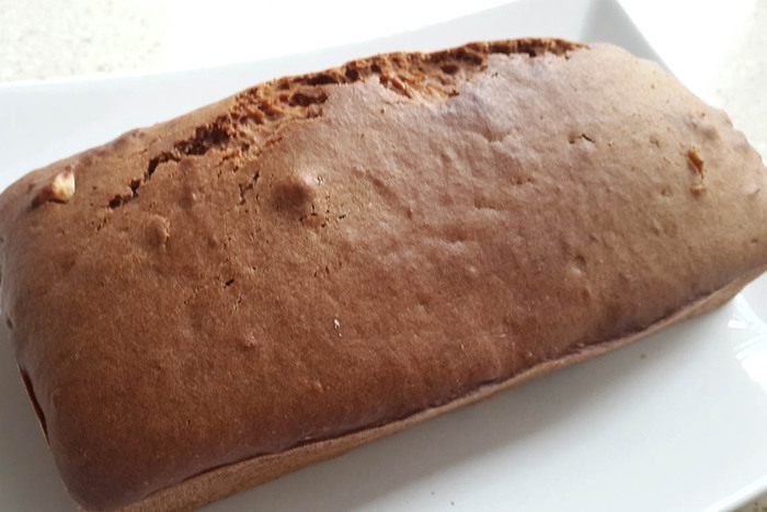 Постный шоколадно-ореховый кекс