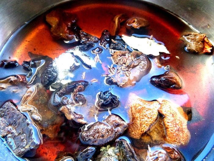 Грибы с картошкой в корзиночках из лаваша (постные)