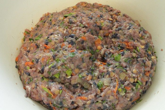 Ленивые голубцы с красной капустой
