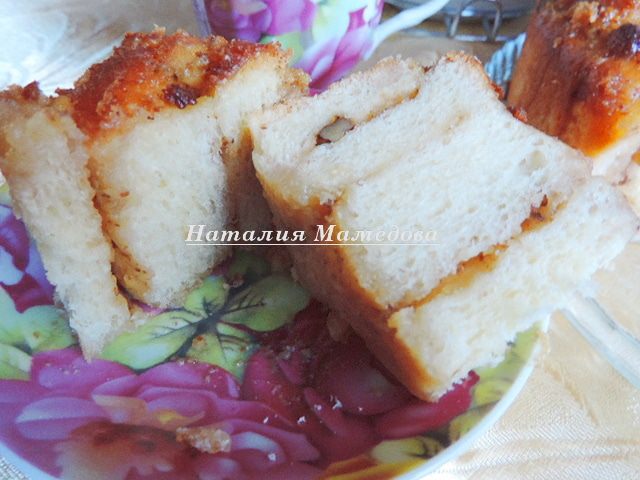 Пирог &amp;quot;Осиное гнездо&amp;quot; с орехами и изюмом