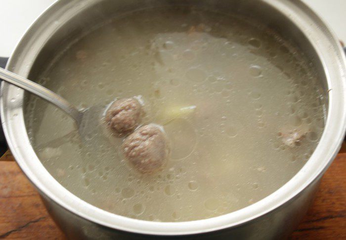 Суп с булгуром и фрикадельками
