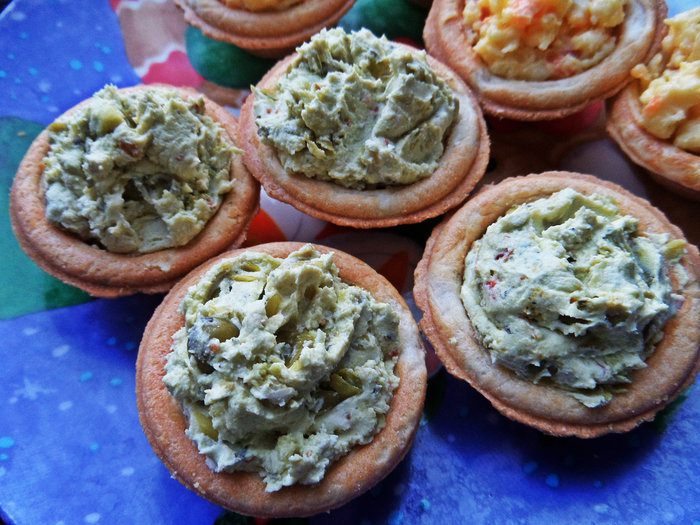 Мини тарталетки с разными начинками
