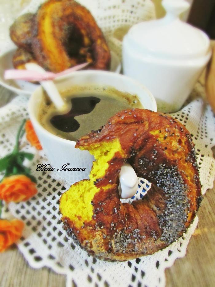Бублики с тыквой и куркумой