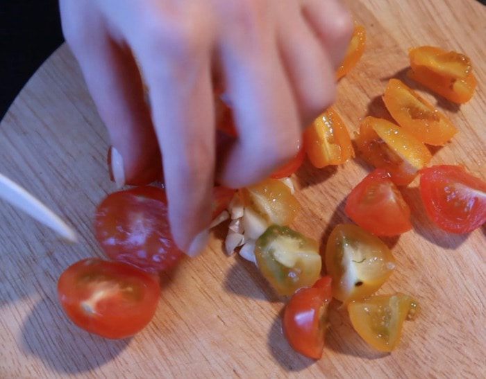Запеченая фета с овощами