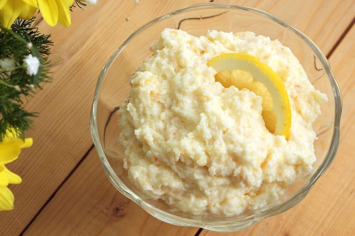 Торт из бисквитного печенья с лимонным кремом