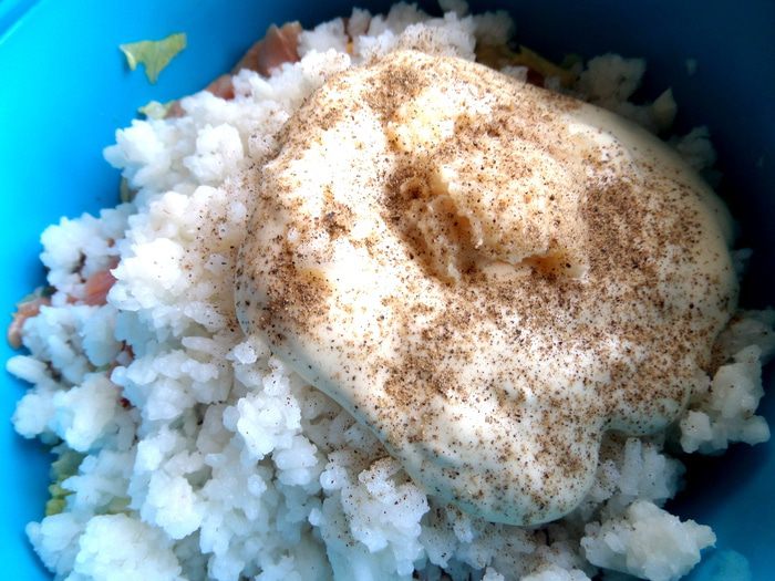 Cалат с красной рыбкой