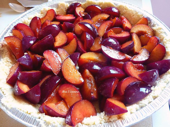 Пирог сливовый