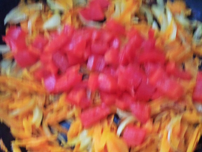 Булгур с сердечками в съедобной тарелке