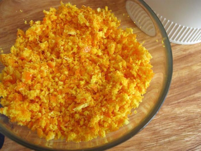 Творожный тарт с мандариновым соусом