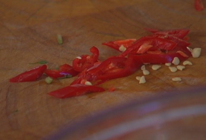 Кебаб из цыпленка с чили и мятой