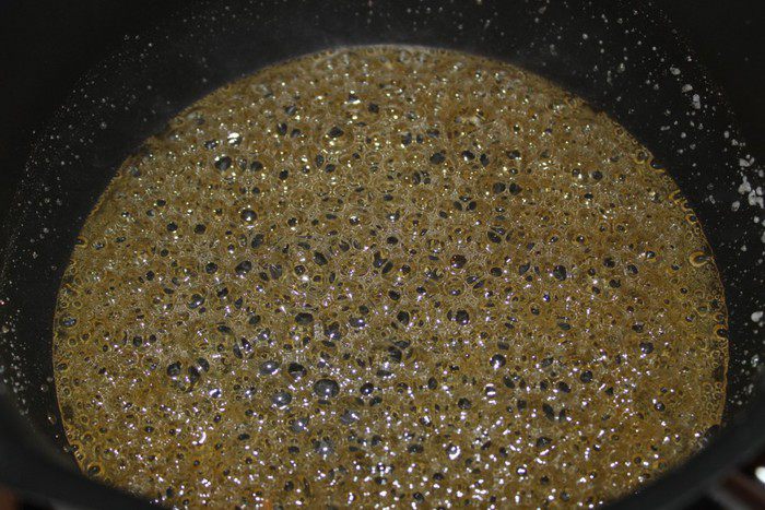 Кофейно-ромовая панна котта с соусом Тоффи