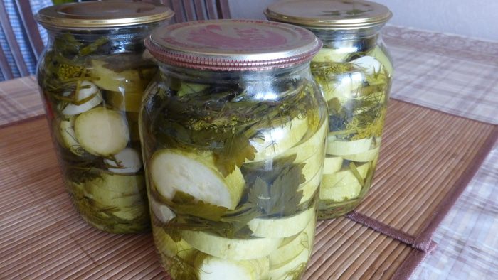 Кабачки маринованые 