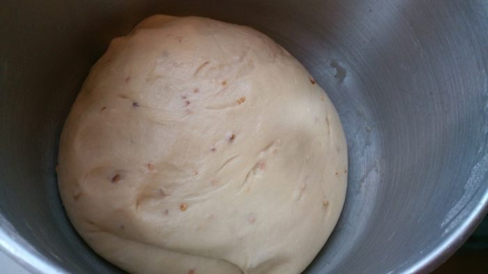 Марципановый штоллен с маком и яблоками